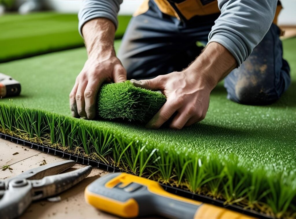artificial grass installation